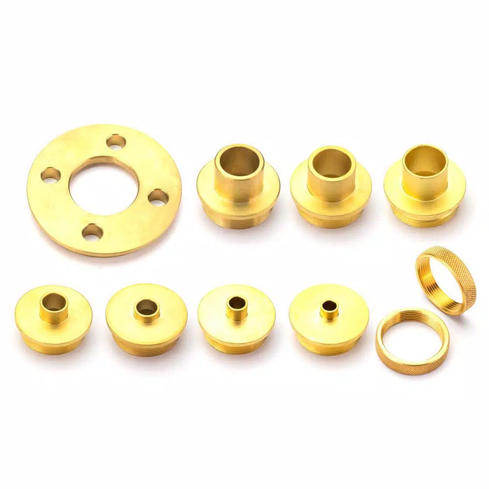 POWERTEC 10-Piece Solid Brass Router Template Guide Bushing Kit with Adaptor