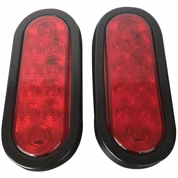 MaxxHaul 6 in. Oval LED Submersible Stop/Turn/Tail Light 2-Pack