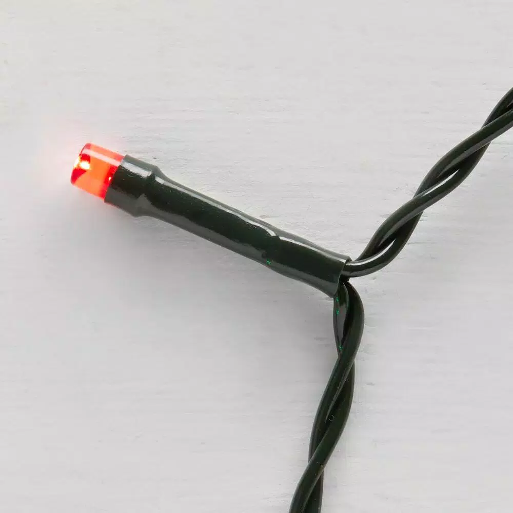Home Accents Holiday 26 ft. 100-Light Multicolor LED Battery-Operated String Lights with Timer, 8 Functions