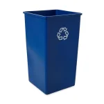 Rubbermaid Commercial Products Rubbermaid Commercial 50 Gal. Blue Square Recycling Container thumbnail 2