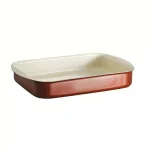 Tramontina Style Ceramica 14x10 in. Aluminum Roasting Pan, Metallic Copper thumbnail 1