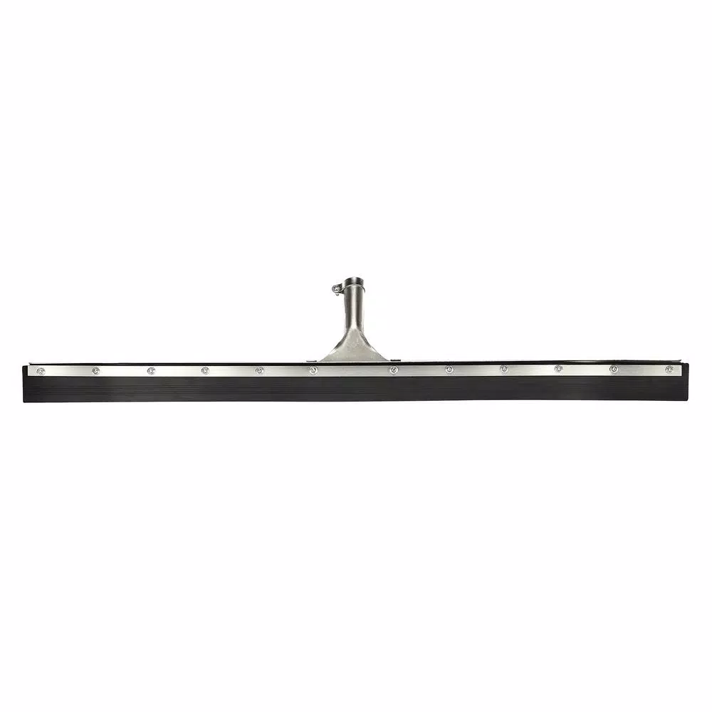Alpine Industries 36 in. Heavy-Duty Curved Floor Squeegee, Steel Frame, Black