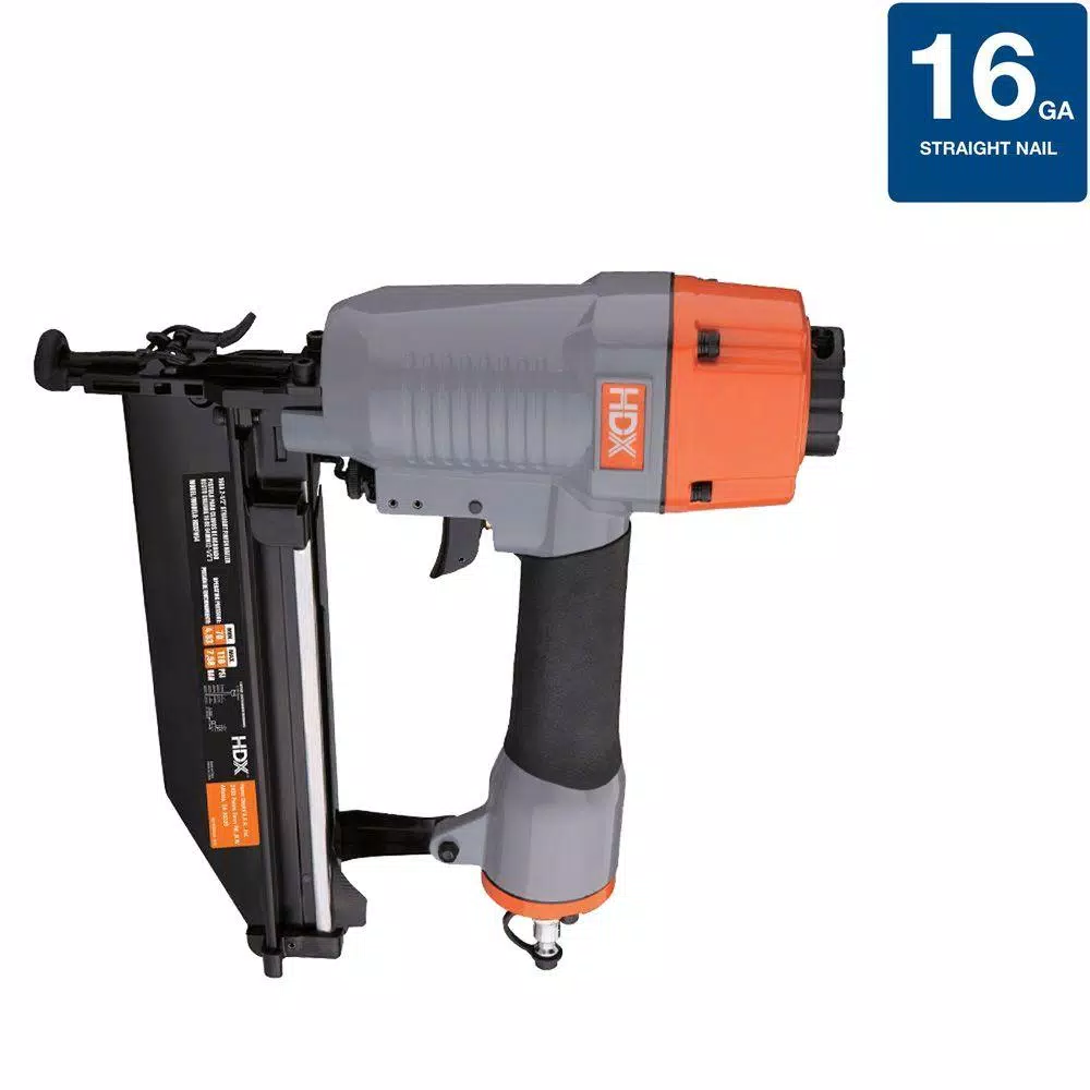 HDX 16-Gauge 2-1/2 in. Pneumatic Straight Finishing Nailer