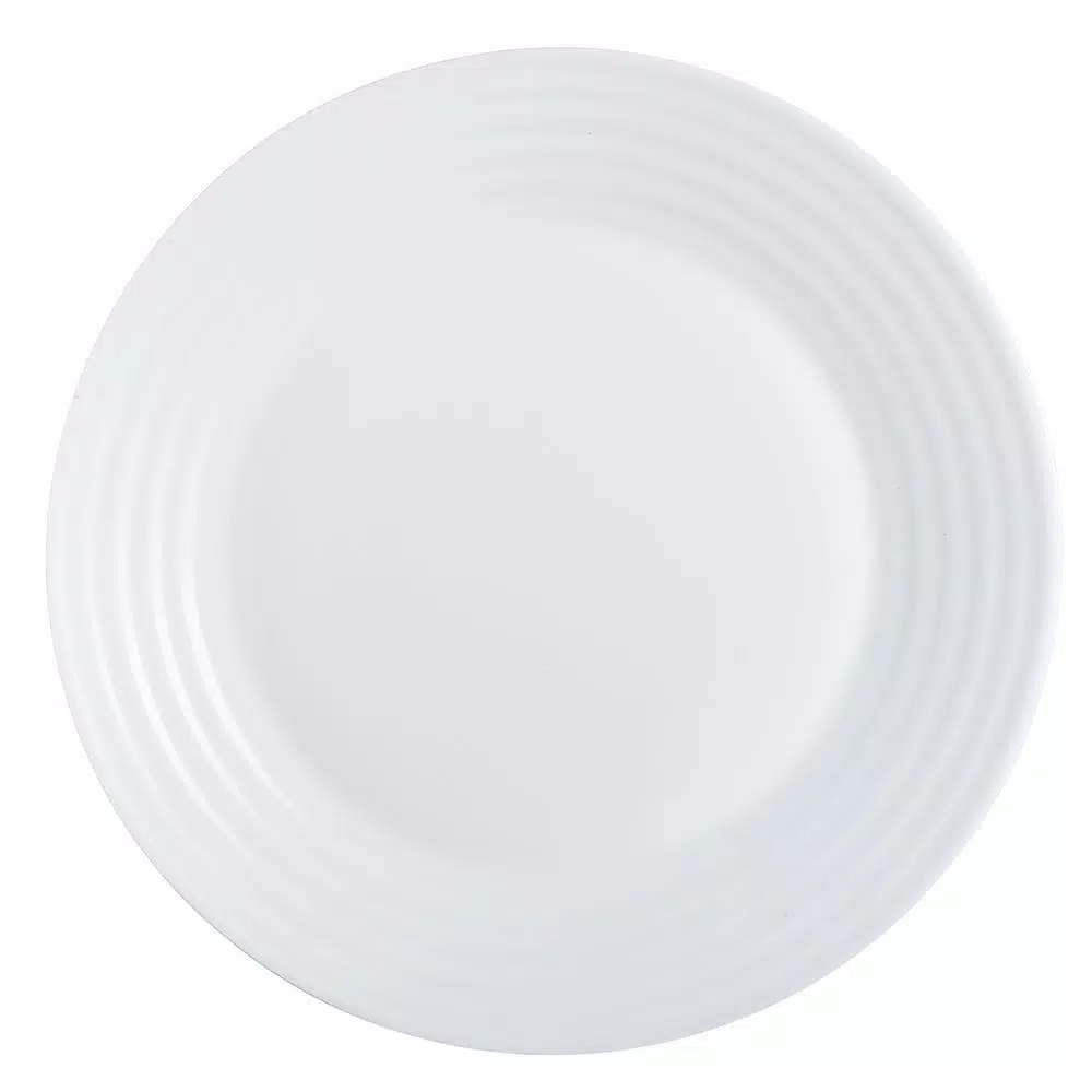 Luminarc Harena White 10.5" Dinner Plate Set, 6-Piece Opal Glass