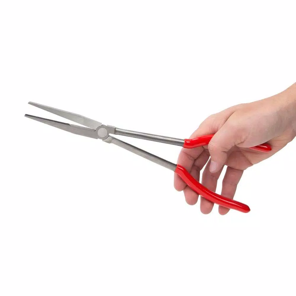 TEKTON 11 in. Duckbill Pliers with Crosscut Teeth