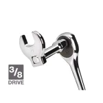 TEKTON 10-Piece 3/8 in. Drive Metric Crowfoot Wrench Set, 10-24 mm thumbnail 4