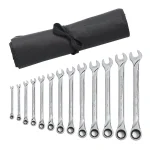 GEARWRENCH 13-Piece X-Large Ratcheting Combination Wrench Set with Roll, SAE thumbnail 1