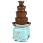 Nostalgia 4-Tier Aqua Chocolate Fountain with LED Power Gauge and Heated Stainless Steel Bowl thumbnail 1