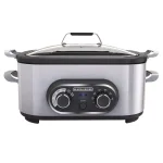 BLACK+DECKER BLACK + DECKER 6.5 Quart Stainless Steel Multicooker and Slow Cooker thumbnail 1