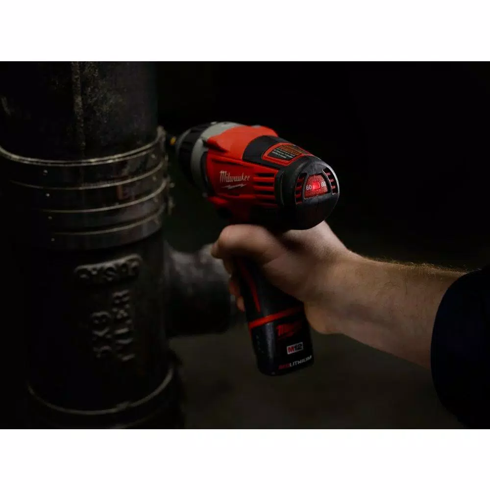 Milwaukee 2455-20 M12 12V Lithium-Ion Cordless 1/4 in. No-Hub Coupling Driver (Tool-Only)