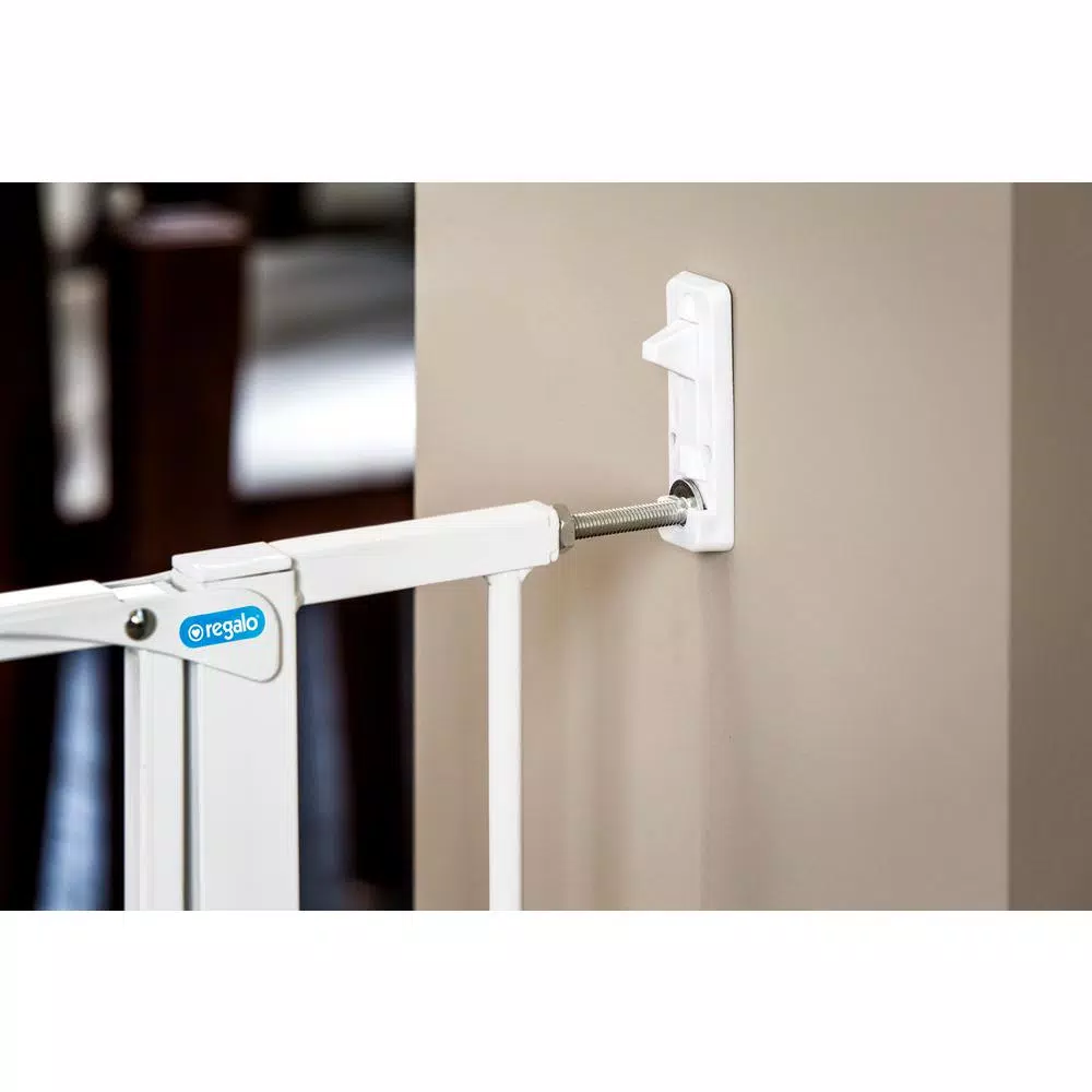 Regalo Maxi Super Wide Walk-Through Metal Baby Gate, 30 in. Tall