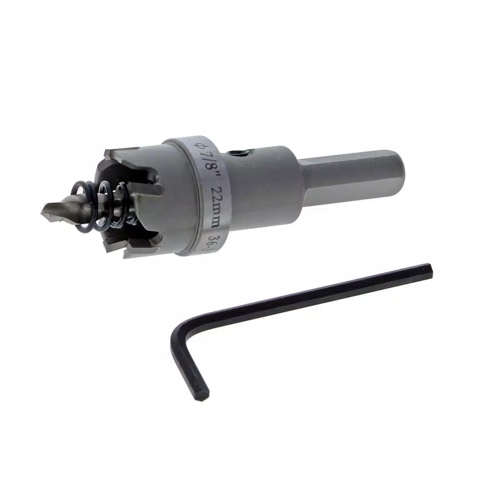 Ideal TKO 7/8 in. Carbide-Tipped Hole Cutter for Sheet Metal and Stainless Steel