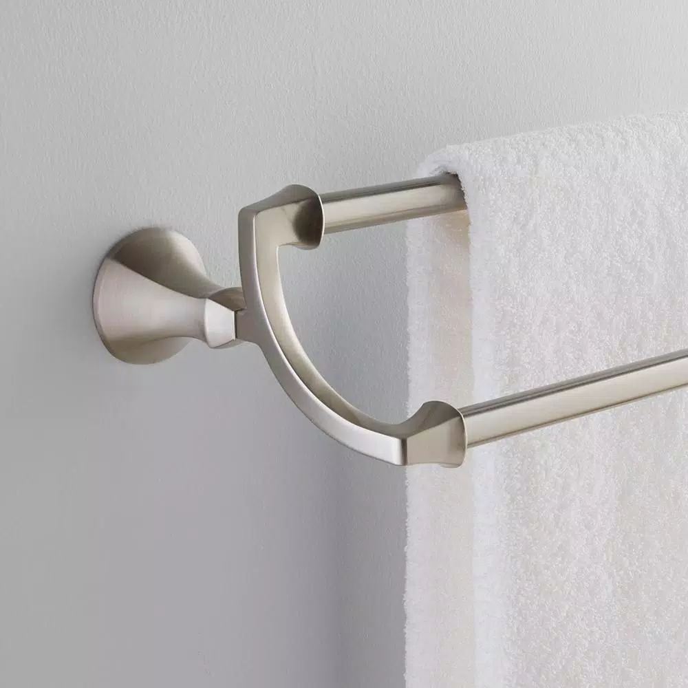 Delta Mandara 24 in. Double Towel Bar, Brushed Nickel