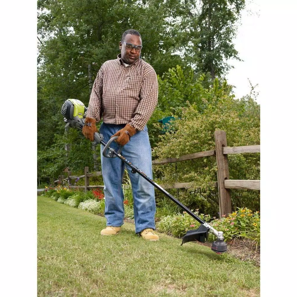 RYOBI Reconditioned 4-Cycle 30cc Straight Shaft Gas Trimmer, Attachment Capable