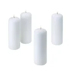 Light In The Dark White Unscented Paraffin Pillar Candles, 2 in. x 6 in. (Set of 4) thumbnail 1