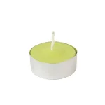 Zest Candle 1.5 in. Lime Green Citronella Tealight Candles, 100-Count Box thumbnail 1