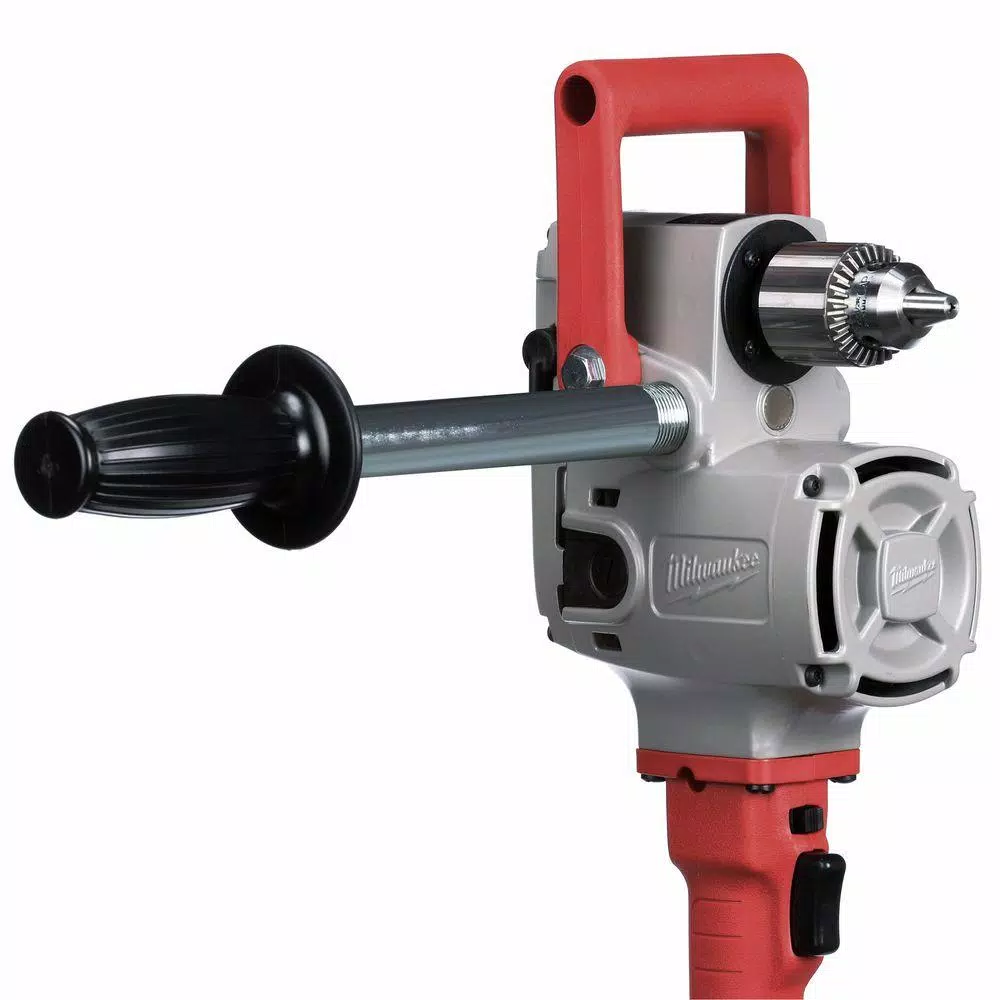 Milwaukee 7.5 Amp 1/2 in. Hole Hawg Corded Right Angle Drill Kit with Case