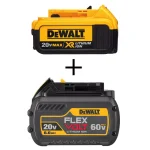 DEWALT 20V MAX XR 4.0Ah Lithium-Ion Battery Pack with FLEXVOLT 20V/60V Battery Bundle thumbnail 1