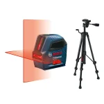 Bosch GLL 50 Self-Leveling Cross-Line Laser Level Kit with BM3 Positioning Device and Compact Tripod thumbnail 1