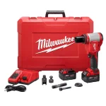 Milwaukee M18 FORCE LOGIC 10 Ton Cordless Knockout Kit with (2) 3.0Ah Batteries & Charger thumbnail 1
