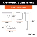 CURT Anti-Rattle Kit for 2-inch Receiver Hollow Shanks thumbnail 4