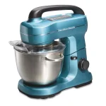 Hamilton Beach 4 Qt. 7-Speed Stand Mixer with Stainless Steel Bowl and Attachments, Blue thumbnail 1