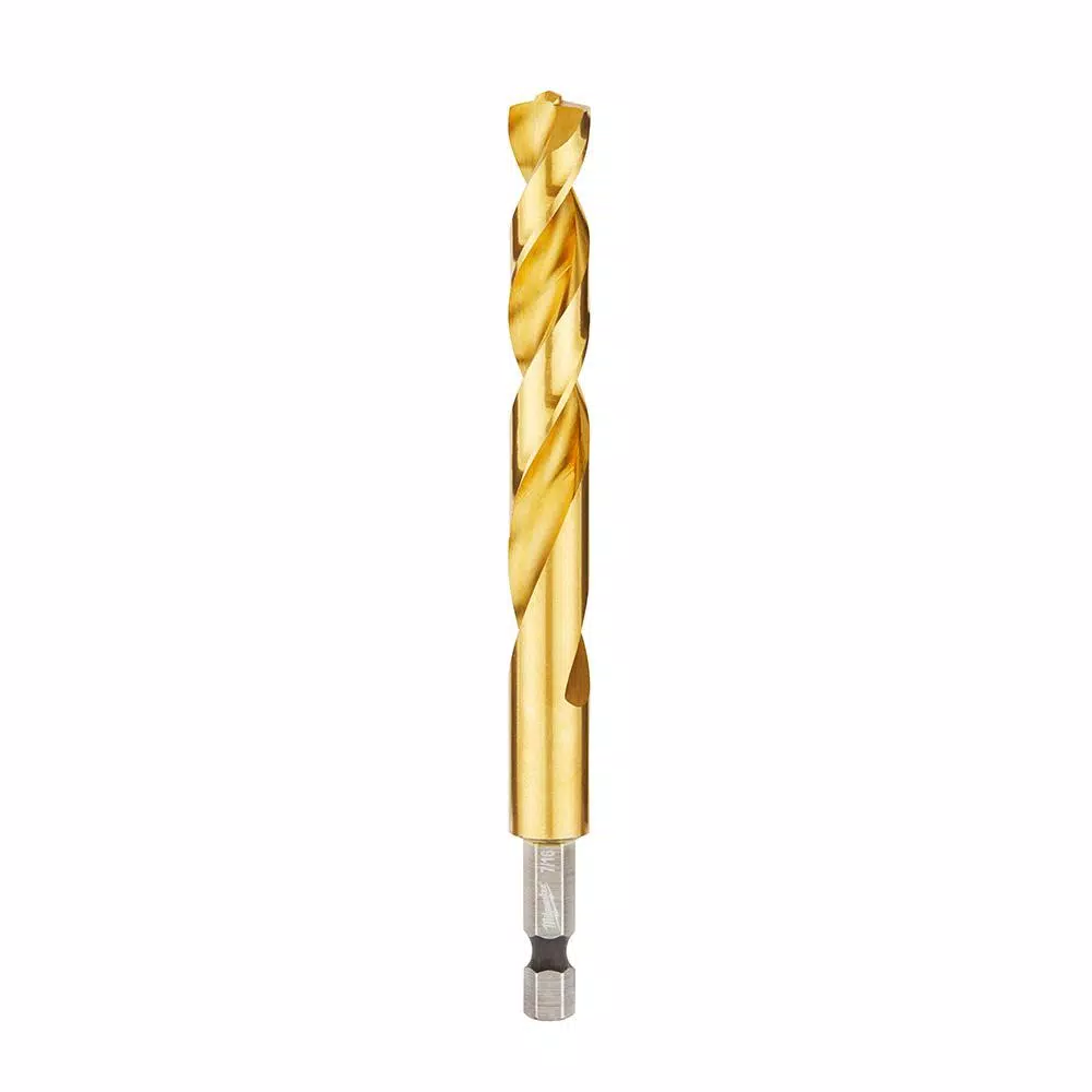 Milwaukee SHOCKWAVE 7/16 in. Titanium Twist Drill Bit with 1/4 in. Hex Shank
