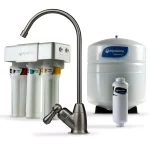 Aquasana OptimH2O Reverse Osmosis Under-Counter Water Filtration System with Brushed Nickel Faucet thumbnail 1