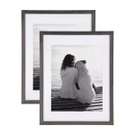 DesignOvation Design Ovation Gallery Wood Photo Frame Set, Gray, 14 x 18 in. (Set of 2) thumbnail 1