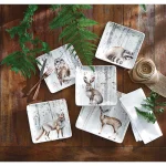 Certified International Woodland Walk 16-Piece Ceramic Dinnerware Set, Grey and Sepia, Service for 4 thumbnail 2