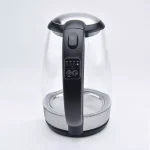 AROMA 7-Cup Black Glass Electric Kettle with Digital Temperature Display, 1.7L Cordless Pouring thumbnail 2