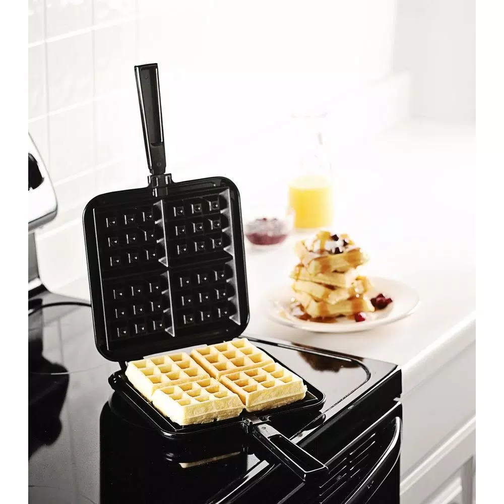 Nordic Ware Cast Aluminum Stovetop Belgian Waffle Maker with Nonstick Coating