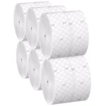 Scott Jumbo Roll White 2-Ply Coreless Toilet Paper, 12 Rolls Per Carton thumbnail 2