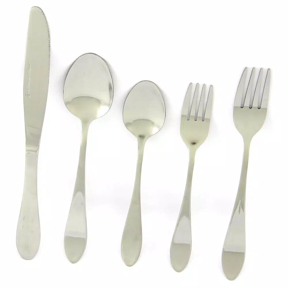 Gibson Home Everington 20-Piece 18/10 Stainless Steel Flatware Set, Service for 4