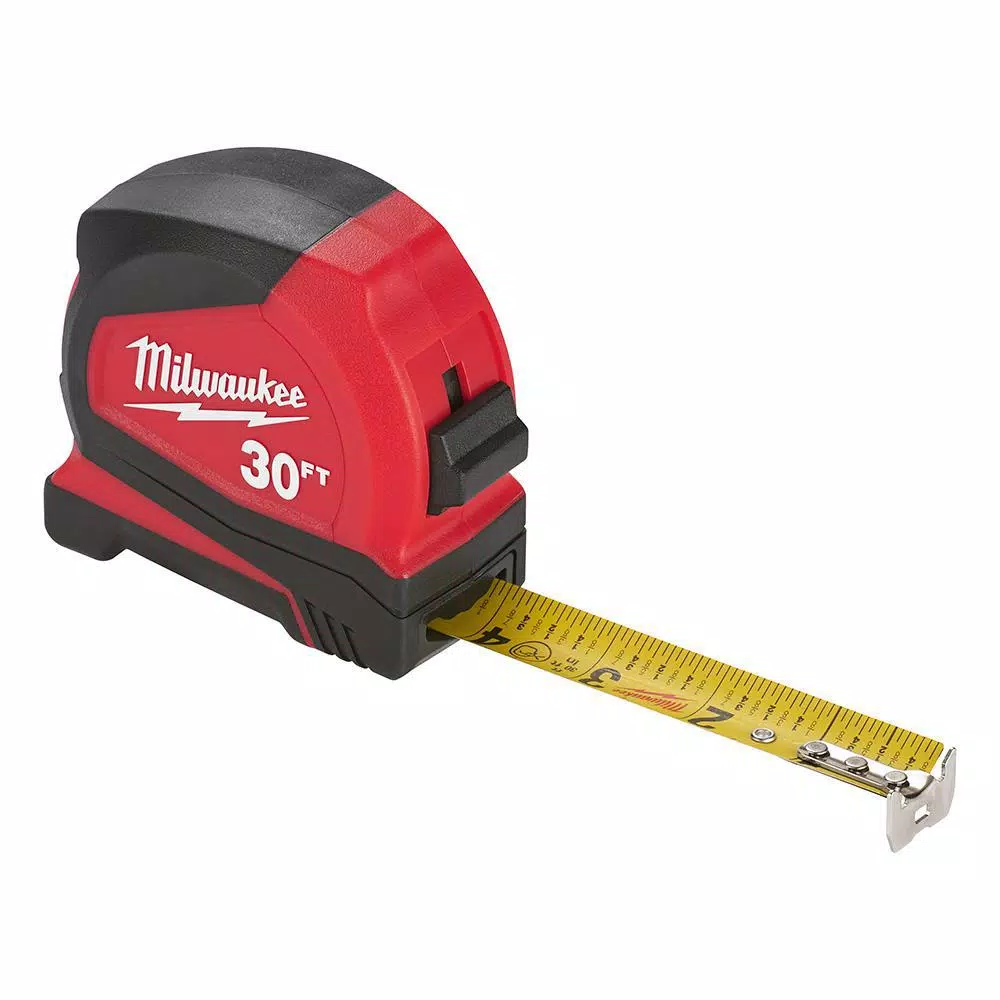 Milwaukee 48 in. Concrete Screed Level, 30 ft. Compact Tape Measure, and 12-Pack INKZALL Ultra Fine Point Markers Set
