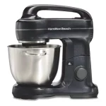 Hamilton Beach 4 Qt. 7-Speed Stand Mixer with Stainless Steel Bowl, Black thumbnail 1