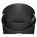Suncast Commercial Suncast 35 Gal. Blue Metal Commercial Trash Can with Lid and Ash Receptacle thumbnail 3
