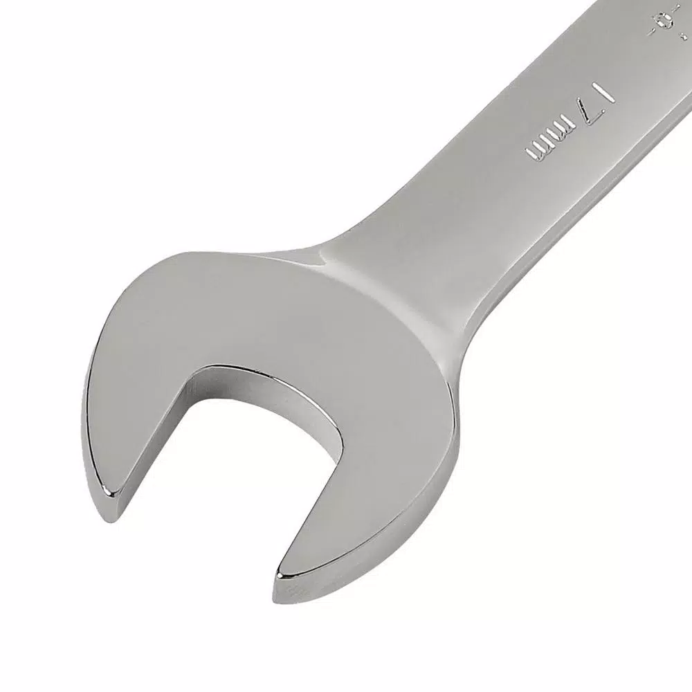 GEARWRENCH 17 mm Flex Head Combination Ratcheting Wrench, 12-Point Steel
