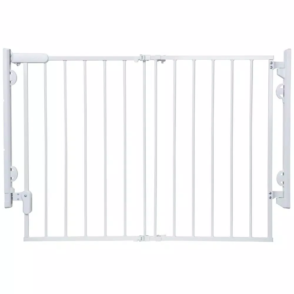Safety 1st Ready to Install 28 in. Hardware Mounted Child Safety Gate, White