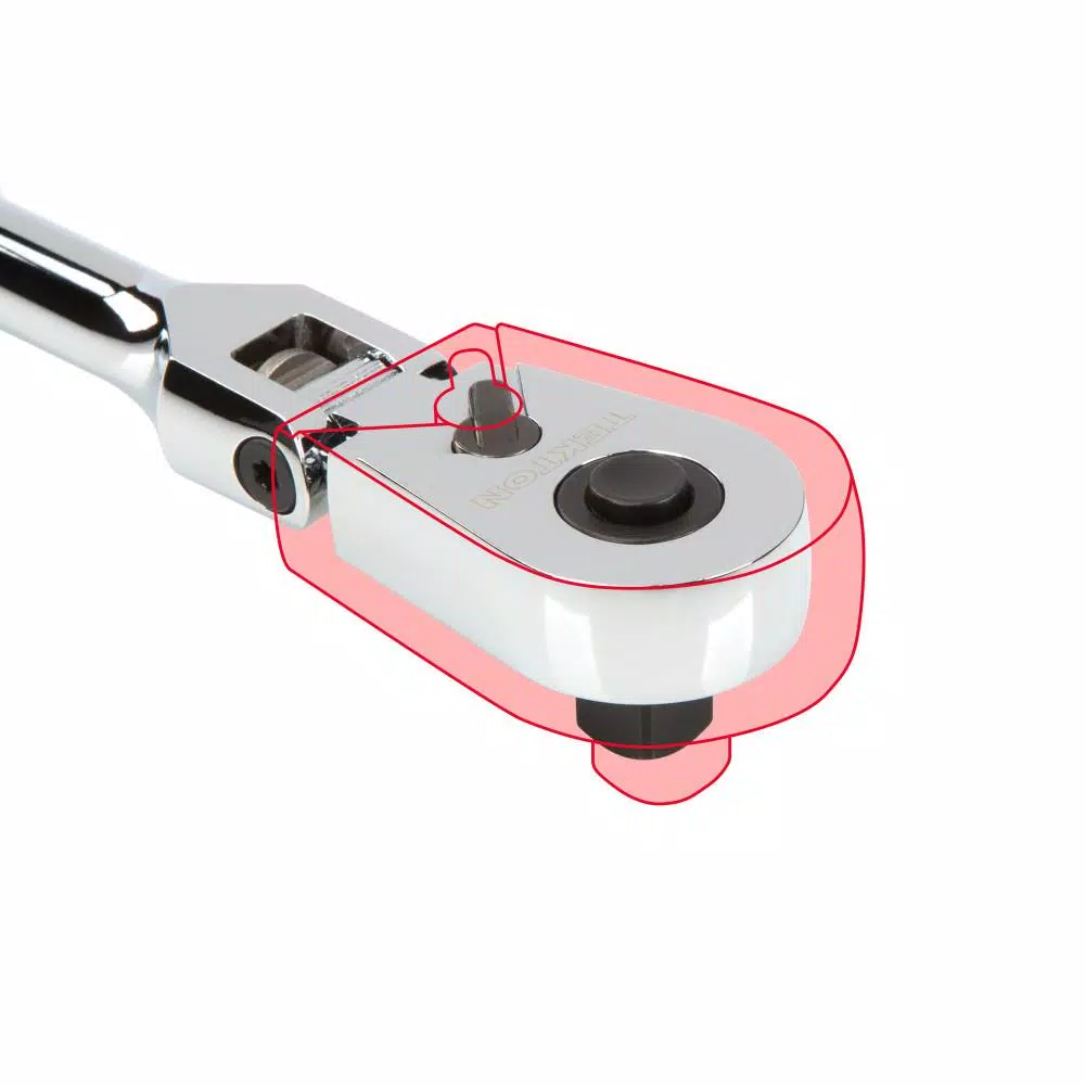 TEKTON 1/2 in. Drive 10-1/2 in. Flex Quick-Release Ratchet, 90-Tooth Ultra-Compact Head