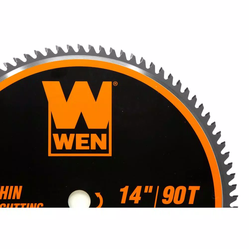 WEN 14 in. 90-Tooth Carbide-Tipped Metal Saw Blade for Thin Steel