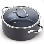Cooks Standard 7 Qt. Hard-Anodized Aluminum Nonstick Casserole Dish with Glass Lid, Black thumbnail 1