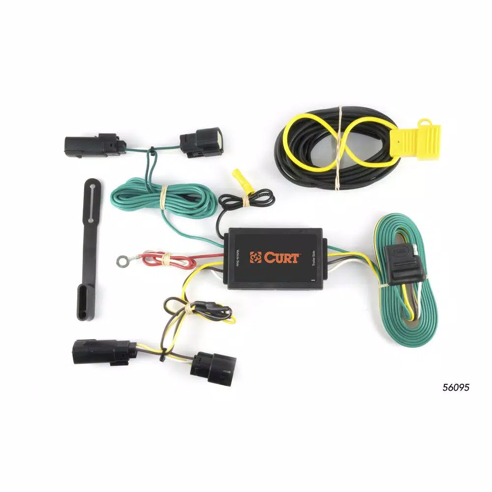 CURT Custom Vehicle-Trailer Wiring Harness for Lincoln MKT, 4-Way Flat Output T-Connector