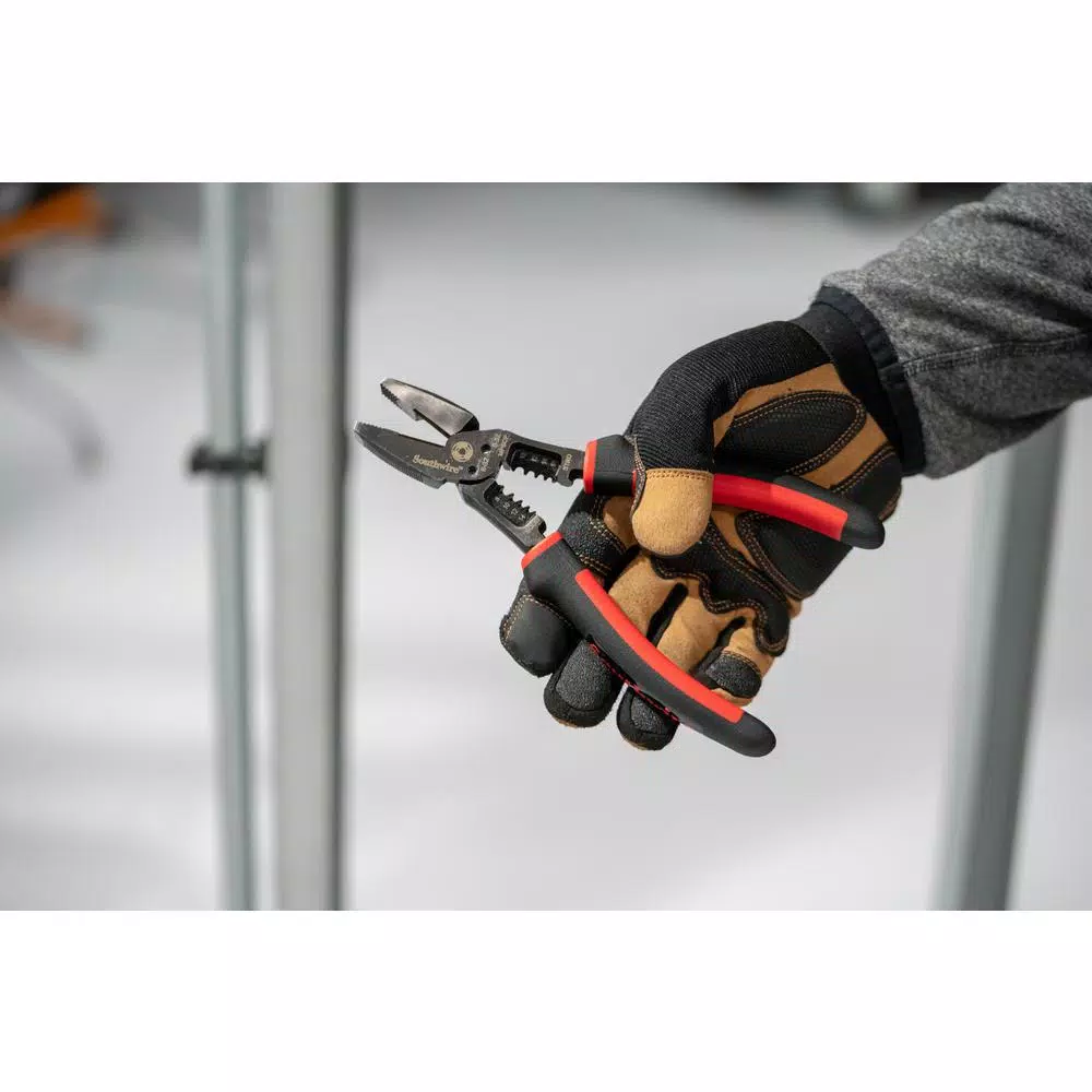 Southwire 8 in. Linesman Multi-Tool Pliers, 6-in-1 Cutting Pliers