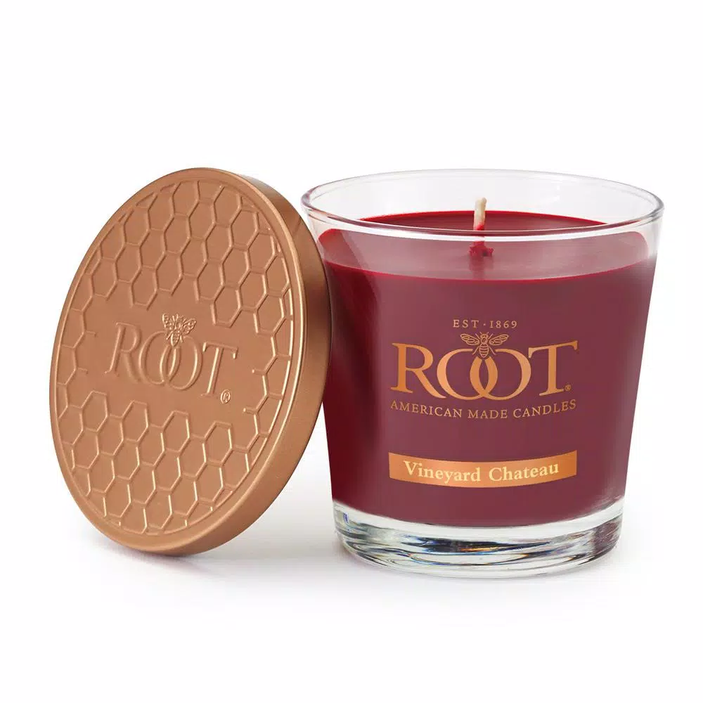 ROOT CANDLES Veriglass Vineyard Chateau Scented Soy Wax Jar Candle - Garnet