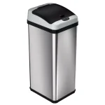 Halo 13 Gallon Platinum Extra-Wide Stainless Steel Automatic Sensor Trash Can thumbnail 1