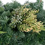 VAN ZYVERDEN 4 ft. Fresh Cut Pacific Northwest Evergreen Garland with Noble Fir, Juniper, and Cedar thumbnail 3