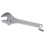 KING 24 in. Adjustable Wrench, Drop Forged Heat Treated Steel, Chrome Plated thumbnail 1