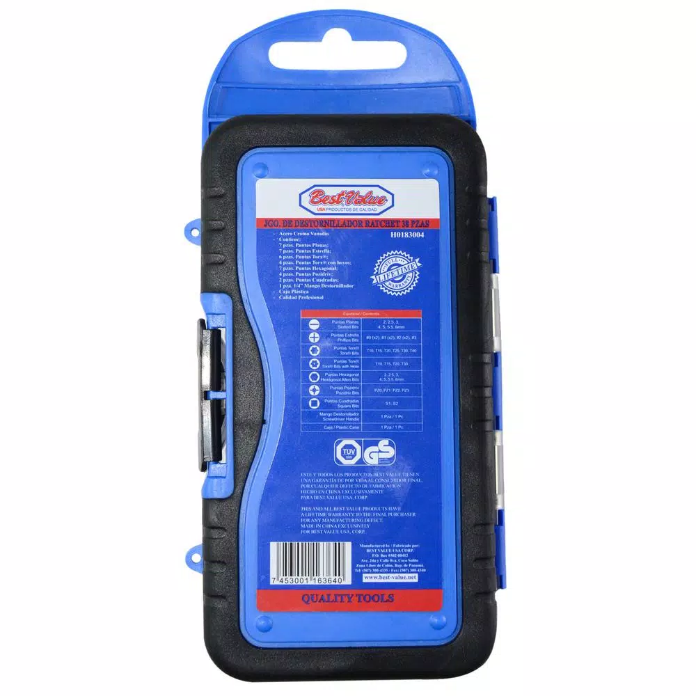 Best Value 38-Piece Ratchet Screwdriver and Bit Tool Set with Heavy Duty Carrying Case
