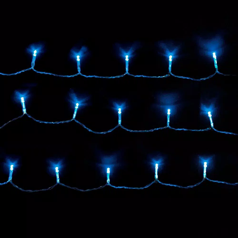 ALEKO 50-Light White LED Solar Powered Mini Christmas String Lights, 20 ft.
